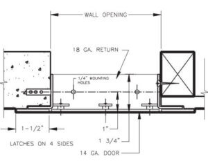 WB RP 110 Series Access Door Sizes & Specifications - WB Doors