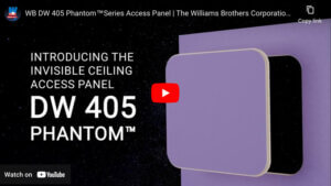 WB DW 405 Phantom Ceiling Access Panel Video